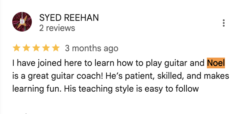 Screenshot of review from Priya Sharma